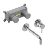MAY Inbouw Wastafelmengkraan Stilo Eenhendel Incl. Inbouwbox Chroom