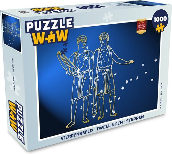 MuchoWow Puzzel Sterrenbeeld - Tweelingen - Sterren - Legpuzzel - Puzzel 1000 stukjes volwassenen