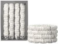 Dore & Rose Scrunchie Set White - 4x1cm