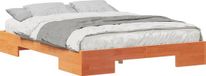 vidaXL Cadre de lit Bois Marron 150 x 200 cm