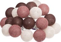 Atmosphera Lichtslinger - 20 Verlichte Bollen Ø6 cm - 435 cm - Multi Kleuren Mix - Stekker