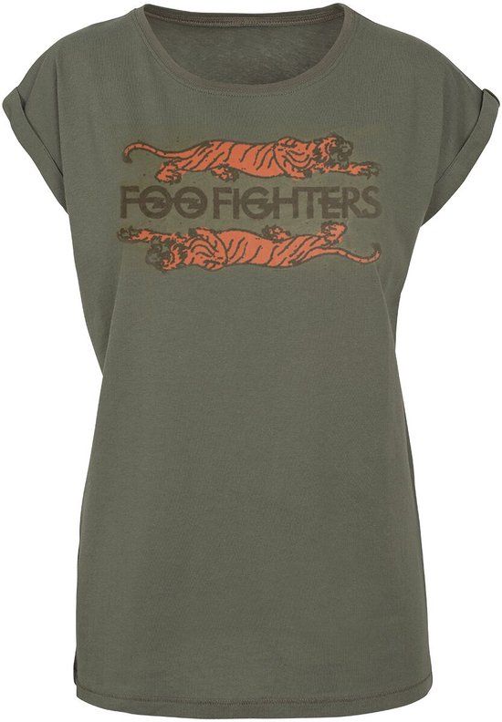 Foo Fighters Crawling Tigers Dames T-shirt - olijf - XXL