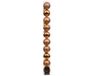 Decoris boules de noël mélange en plastique 6cm couleur marron 10 pieces