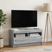 Maison Exclusive - Meuble TV LED en bois imitation chêne Sonoma, couleur gris