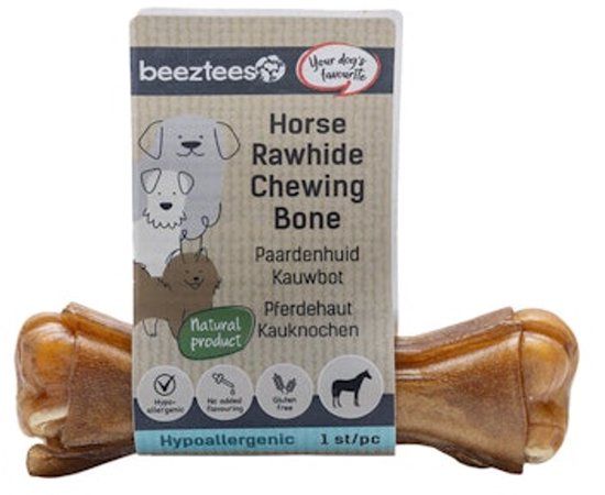 Beeztees Paardenhuid Kauwbot - 10 cm