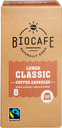 Biocafé Bio Cafe Koffiecapsules Lungo Classic