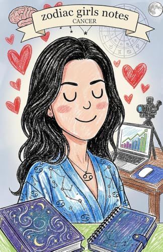 Zodiac Girls Notes Cancer: The Cancer Guided Journal — 200 Pages of Prompts, Moon Trackers & Astrology Reflection