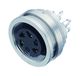 BINDER 09-0112-00-04 M16 Kabelconnector, Vrouwelijk, Nikkel/Zink, Zilver, Soldeer, IP67, 250V, 6A, UL 2238, DIN EN 61076-2-106