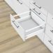 Blum SET de tiroirs TANDEMBOX M D-Reling Hauteur de profil 83 mm 65 kg blanc Tip-On & Blumotion Amortissement, 450 mm