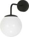 Lampe murale noire avec abat-jour blanc, modèle PETIT 13-813