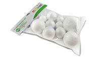 Malinos 301034 knutselset styroporkogels, wit, 5-10 cm, 10 stuks