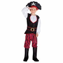 Boland 834-11-157 Kindercarnavalskostuum - Rood/Wit/Zwart - 4+ jaar