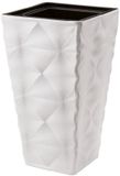 Form Plastic Plantenpot/bloempot Diva Slim - Kunststof - Wit - D30 x H56 cm