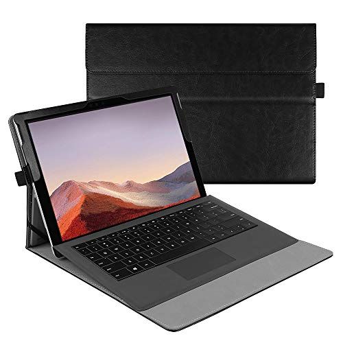 Fintie Hoes voor Microsoft Surface Pro 7/Pro 6/Pro 5/Pro 4/Pro 3 12,3 inch Tablet - Vintage Zwart