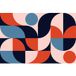 Papier peint panoramique géométrique 130 cm x 87 cm