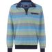 BABISTA Regular Fit Sweatshirt ritssluitingturquoise, Gestreept