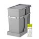 EKO Deco Duo 35L Pull-Out Kitchen Bin with Dual Compartments