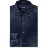 OLYMP Luxor 24/Seven Modern Fit Jersey overhemd marine, Bedrukt