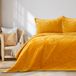 AmeliaHome Velvet sprei, polyester, Laila honinggeel, 170x210 cm