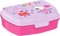 Peppa Pig Broodtrommel/Lunchbox voor kinderen - Roze - Kunststof - 20 x 10 cm