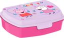 Peppa Pig Broodtrommel/Lunchbox voor kinderen - Roze - Kunststof - 20 x 10 cm