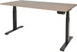 Schaffenburg Zit Sta Bureau - T-poot Elek 160x80 Havana Kersen -zwart frame