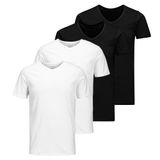 Jack&Jones T-shirt JACBASIC V-NECK TEE 2PK Set van 2
