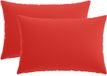 vidaXL - Coussin - 2 pièces - HEERLEN - Rouge - 50 x 75 cm - Polyester