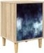 vidaXL Nachtkastje RAALTE Sonoma Eiken 36 x 33 x 50 cm Bewerkt hout