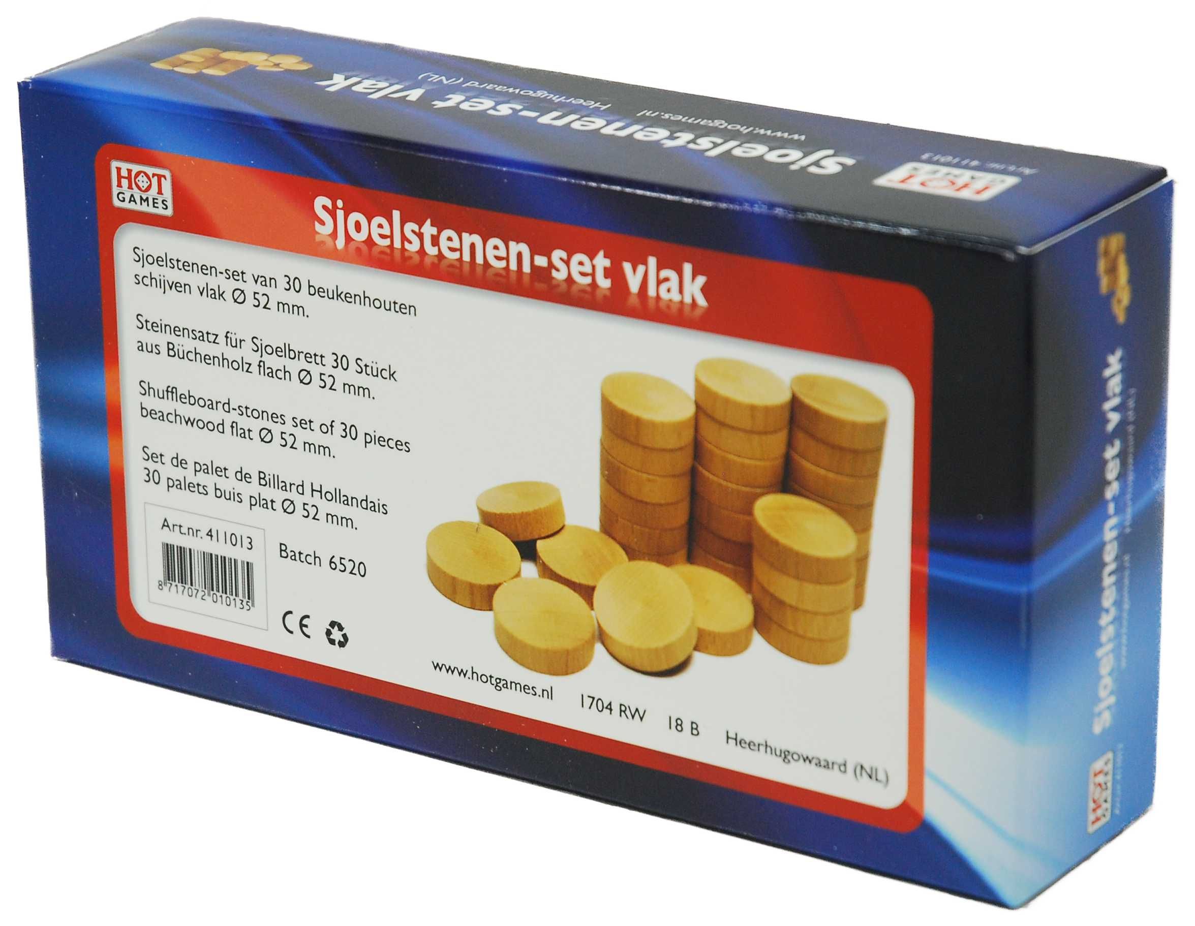 HOT Games Sjoelstenen set 52mm 30 stuks