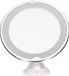 Merkloos / Sans marque Interbosch B.V. LED ring make-up spiegel met zuignap - Zilver - 20 x 22 cm - 5x zoom