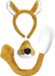 Bristol Novelty Rubies Verkleed set vos met geluid - 3-delig - beige - voor kinderen