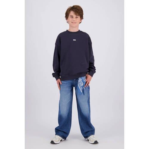 Raizzed sweater met backprint - zwart