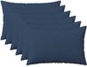 vidaXL - Taie d'oreiller - 6 pièces - HEERLEN - Bleu - 50 x 70 cm - Coton satiné