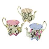 Talking Tables Alice in Wonderland Paper Teapière Cake Stands (Set of 6)