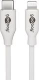 Goobay USB C naar Lightning kabel 0,5 meter wit