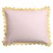 NOUS Living katoenen kussensloop lichtroze - scalloped edge (60x70 cm)