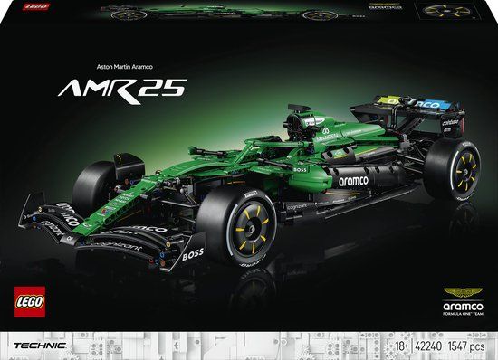 LEGO Technic Aston Martin Aramco AMR25 F1 Auto Bouwpakket voor Volwassenen met Modelauto 42240