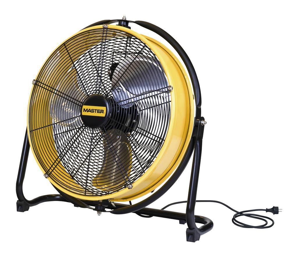 Master DF20P Industriële Vloerventilator - 107W - 6600 m³/h - Zwart/Geel
