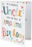 Piccadilly Greetings Moderne verjaardagskaart oom - 8 x 6" - Regal Publishing, groen|grijs|beige|rood