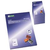 D.RECT Verpakking 10x100 stuks | transparante lamineerfolie warm lamineerfolie glanzend | DIN A4 125 micron
