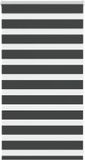 vidaXL Zebra rolgordijn 85x100 cm stofbreedte 80,9 cm zwart
