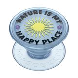 PopSockets PopGrip Plant - Uittrekbare Standaard en Greep Gemaakt van Plantaardig Materiaal met een Verwisselbare PopTop voor Smartphones en Tablets - Nature Is My Happy Place