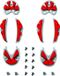 Sidi MTB schoenzool profiel voor Carbon zool Rood Unisex / SRS Carbon Ground Insert (59) Red - 45-48