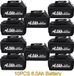 StarTech Accu voor gereedschap - Lithium-ion 18V - Set van 10 - 6,0Ah - Compatibel met BL1830 - Zonder oplader - Blauw