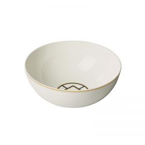 Villeroy & Boch MetroChic Eetschaal - 230 mm - Rond - Zwart, Wit, Goud