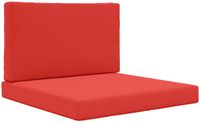 vidaXL Buitenbankkussen Polyester Rood 80 x 80 cm