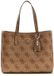 GUESS Meridian II Girlfriend Tote Bag Latte Logo Lichtbruin
