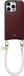 AVY Leren Hoesje Geschikt voor Apple iPhone 16 Pro | Compatibel met MagSafe | Leather Case met Telefoonkoord | Polsbandje | Burgundy | Rocher Pink