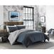Eddie Bauer King Comforter Set, Reversible Cotton Bedding with Matching Shams, Pre-Washed for Added Softness (Kingston Charcoal, King)